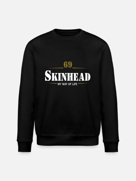 Working Class Skinhead Oi! Antiracist Bootboys My - Stanley/Stella økologisk unisex-sweatshirt ROLLER - sort
