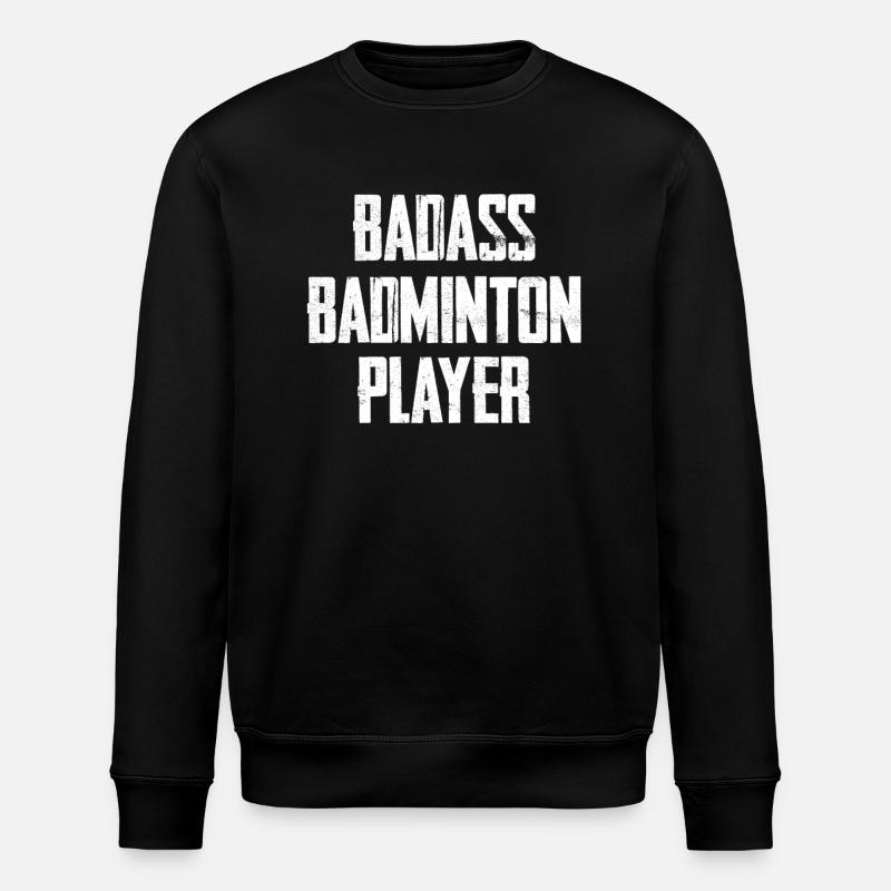 Joueur de badminton badass - Sweat bio ROLLER Stanley/Stella Unisexe - noir