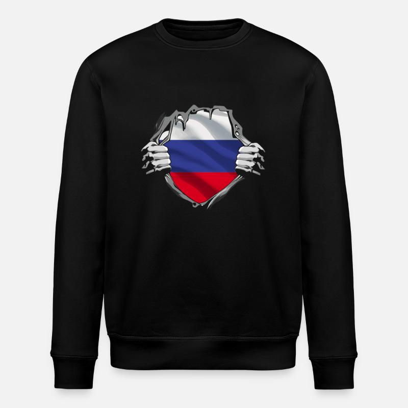 Dévoilement du drapeau russe - Sweat bio ROLLER Stanley/Stella Unisexe - noir