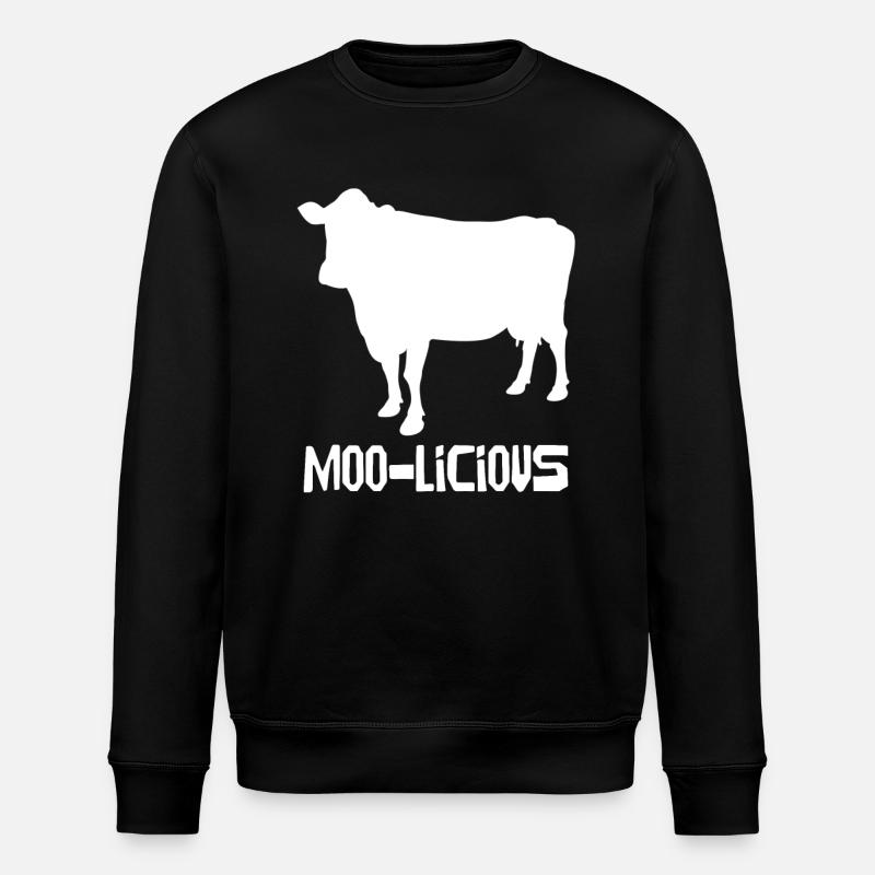 Moo-Licious Cow Silhouette Fun - Sweat bio ROLLER Stanley/Stella Unisexe - noir