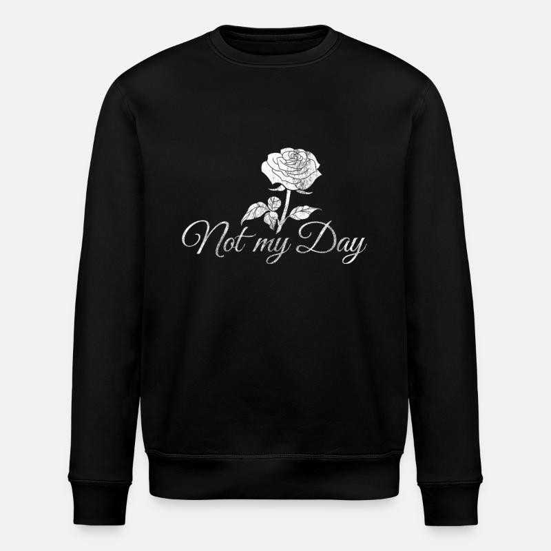 Pas ma journée – Rose anti-Saint-Valentin - Sweat bio ROLLER Stanley/Stella Unisexe - noir