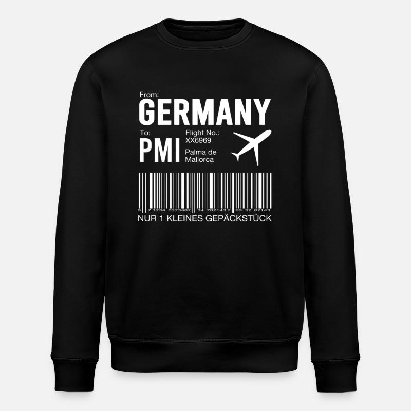 Flugticket Palma - Stanley/Stella Unisex Bio-Sweatshirt ROLLER - Schwarz