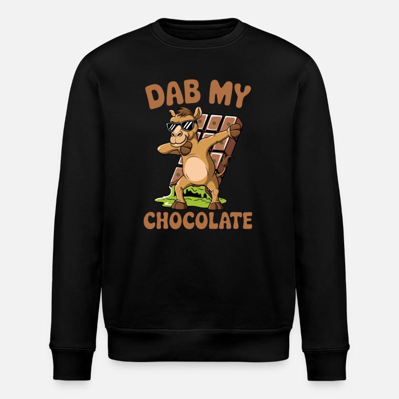 Dubai Dab my Chocolate - Stanley/Stella ROLLER Unisex Organic Sweatshirt - black
