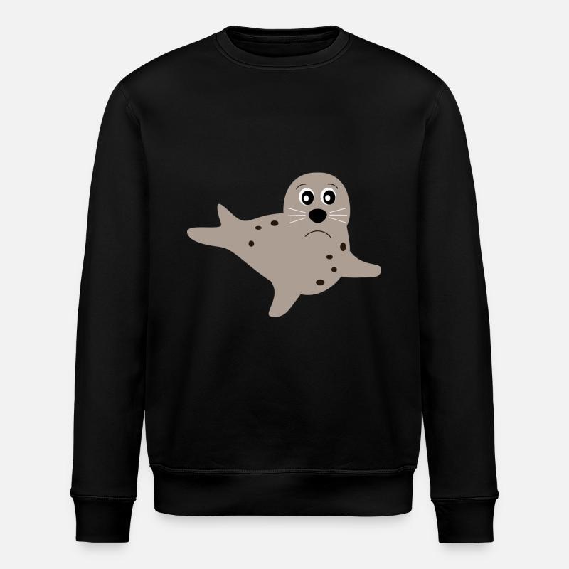 phoques phoques phoques animaux - Sweat bio ROLLER Stanley/Stella Unisexe - noir