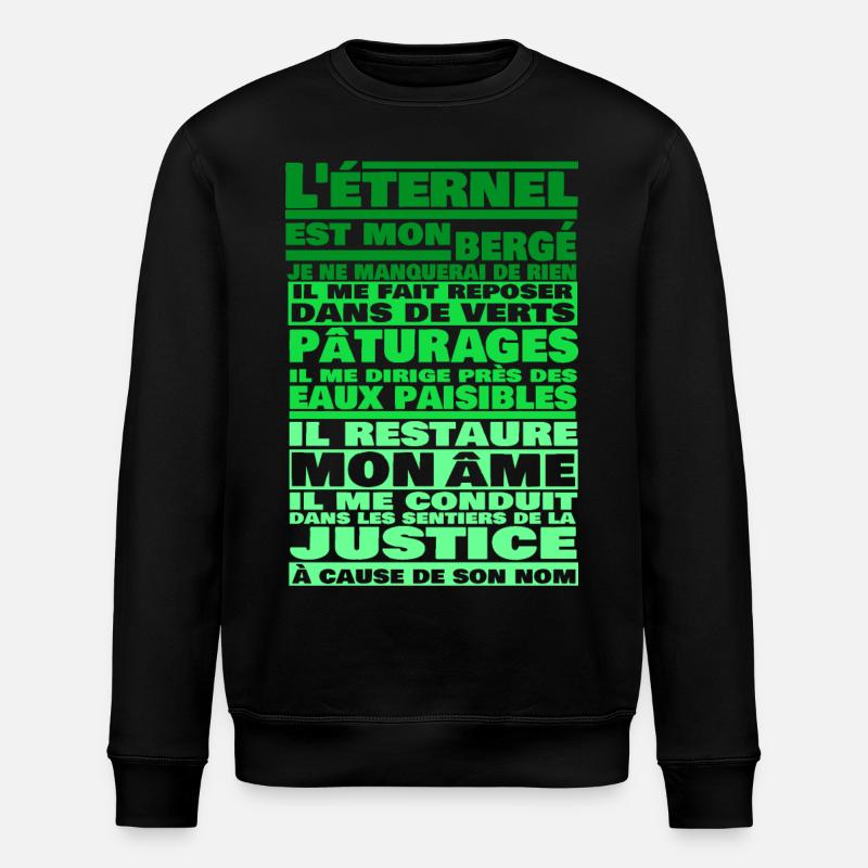 PSAUMES 23 - Sweat bio ROLLER Stanley/Stella Unisexe - noir