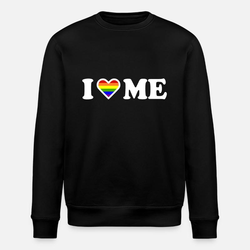 I love me - Stanley/Stella ROLLER Unisex Organic Sweatshirt - black