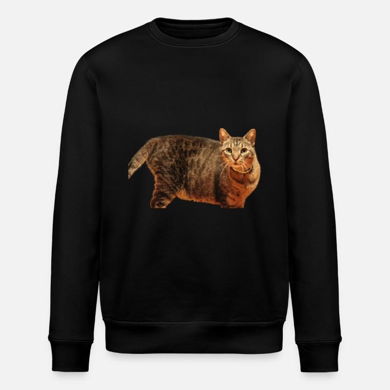 Katze Kätzchen - Stanley/Stella Unisex Bio-Sweatshirt ROLLER - Schwarz