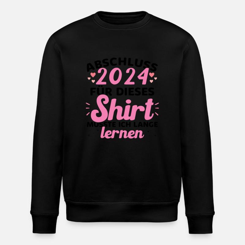 Abschluss 2024 Abschluss der Realschule - Stanley/Stella Unisex Bio-Sweatshirt ROLLER - Schwarz