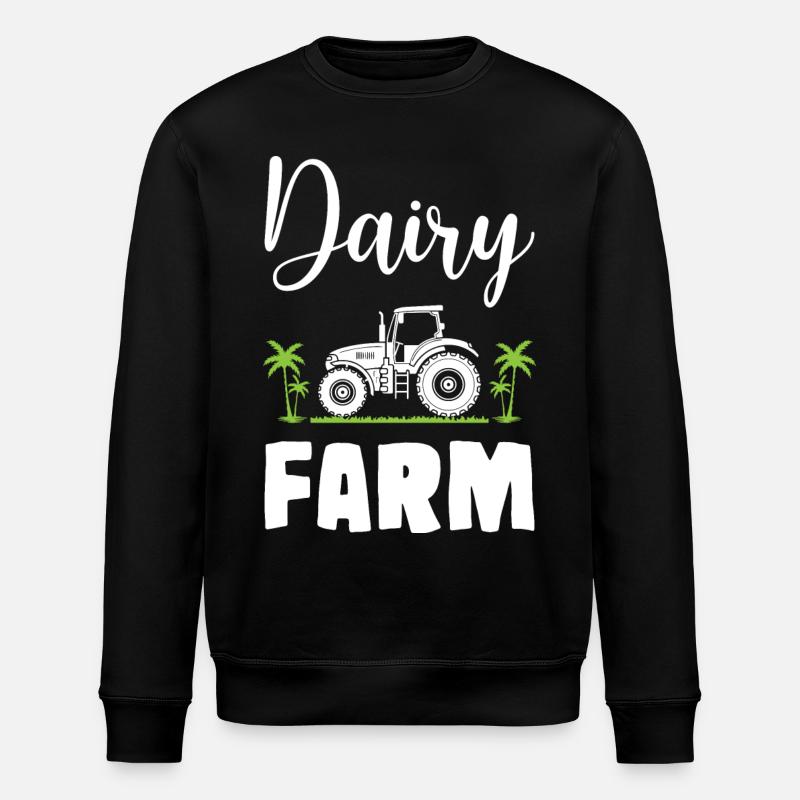 Dairy Farm - Stanley/Stella ROLLER Unisex Organic Sweatshirt - black