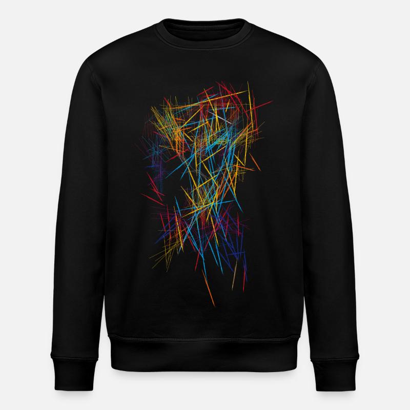 Abstract - Stanley/Stella ROLLER Unisex Organic Sweatshirt - black