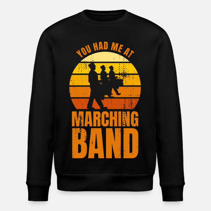 Marching bands joke - Stanley/Stella ROLLER Unisex Organic Sweatshirt - black