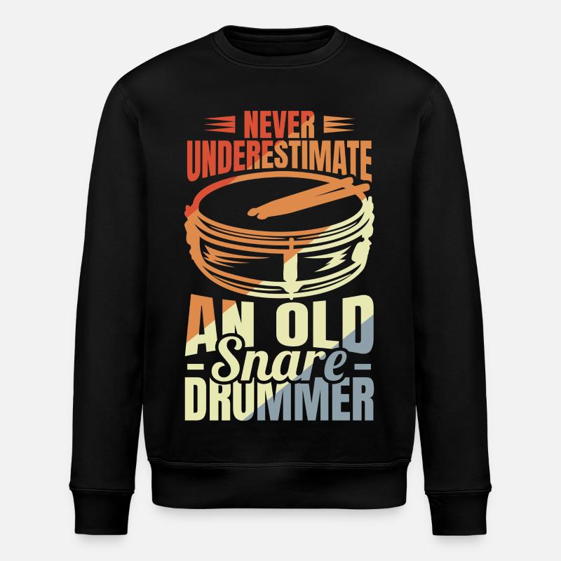 Trommelspieler Großvater - Stanley/Stella Unisex Bio-Sweatshirt ROLLER - Schwarz