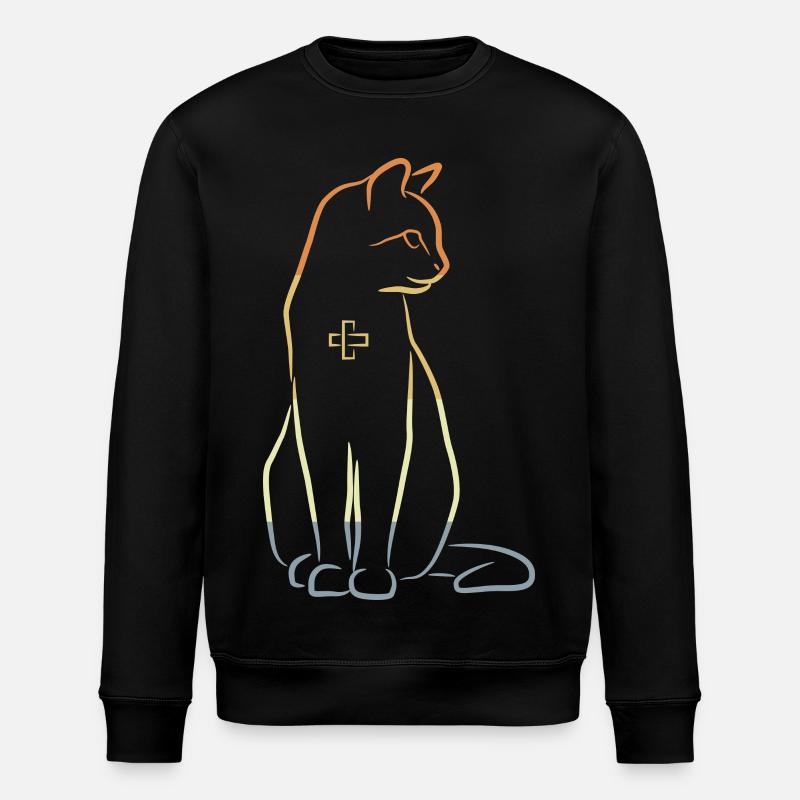 Veterinär Katze - Stanley/Stella Unisex Bio-Sweatshirt ROLLER - Schwarz