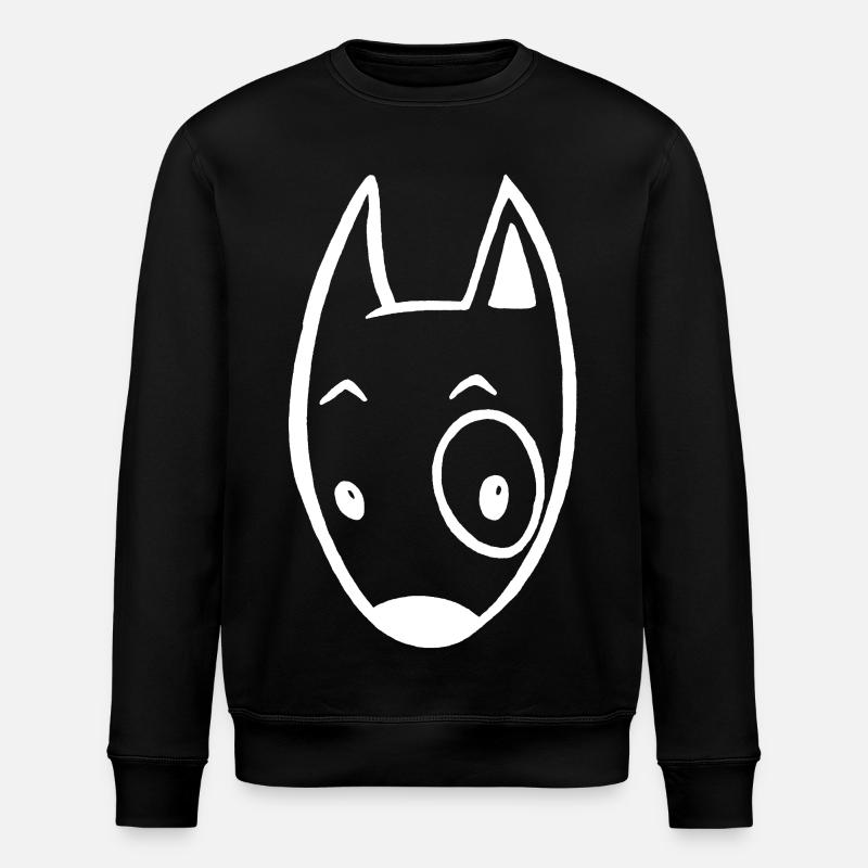 Petit chien blanc - Sweat bio ROLLER Stanley/Stella Unisexe - noir