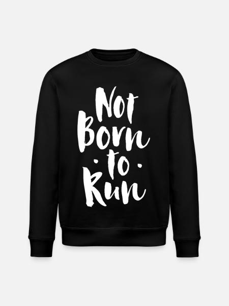 Pas né pour courir - Sweat bio ROLLER Stanley/Stella Unisexe - noir