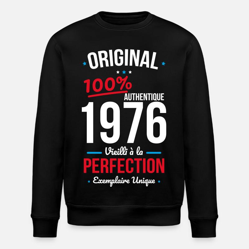 1976 – Original – Einzigartiges Exemplar - Stanley/Stella Unisex Bio-Sweatshirt ROLLER - Schwarz
