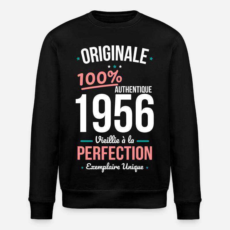 1956 – Original – Unique copy - Stanley/Stella ROLLER Unisex Organic Sweatshirt - black
