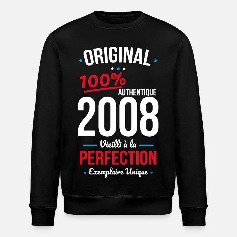 2008 – Original – Unique copy - Stanley/Stella ROLLER Unisex Organic Sweatshirt - black