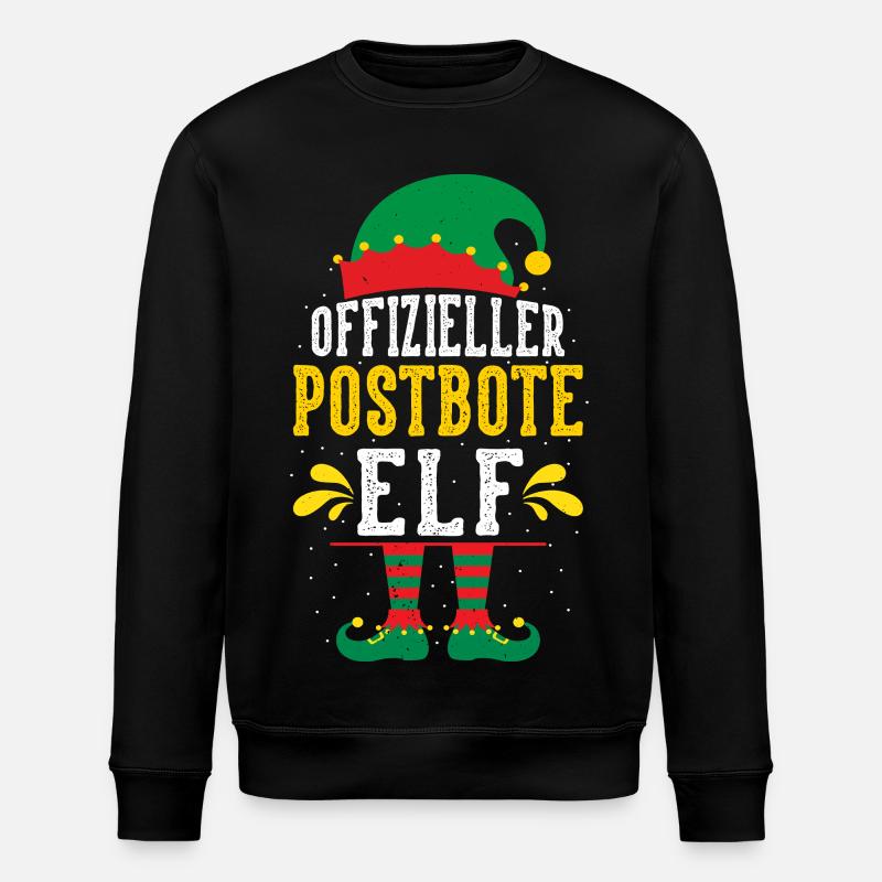 Jul POSTBUD POSTBUD ELF Sjov - Stanley/Stella økologisk unisex-sweatshirt ROLLER - sort