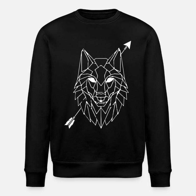 Wolf - Stanley/Stella Unisex Bio-Sweatshirt ROLLER - Schwarz