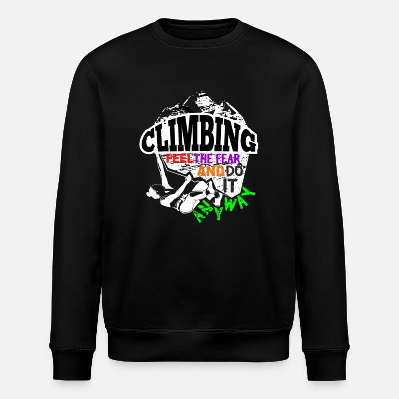 Escalade d'escalade - Sweat bio ROLLER Stanley/Stella Unisexe - noir