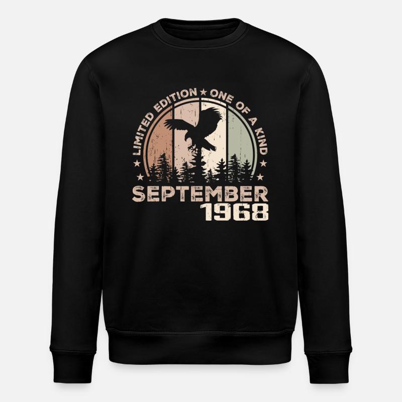 Incomparable depuis septembre 1968 56 Anniversaire - Sweat bio ROLLER Stanley/Stella Unisexe - noir