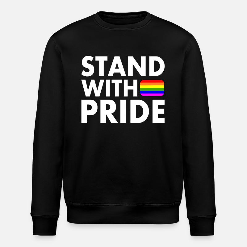 Stand with pride - Stanley/Stella ROLLER Unisex Organic Sweatshirt - black