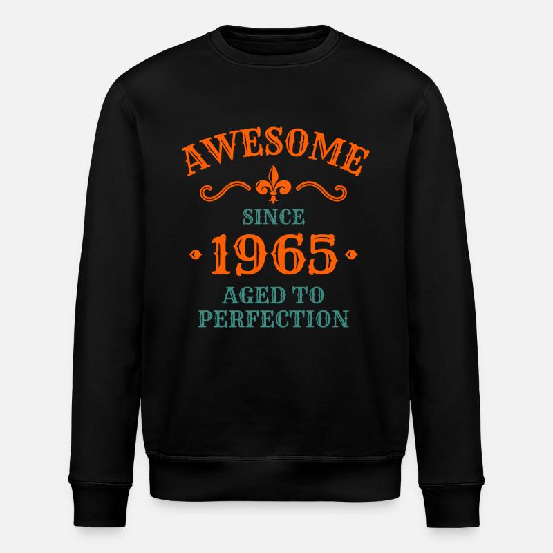 Anniversaire 1965 - Sweat bio ROLLER Stanley/Stella Unisexe - noir