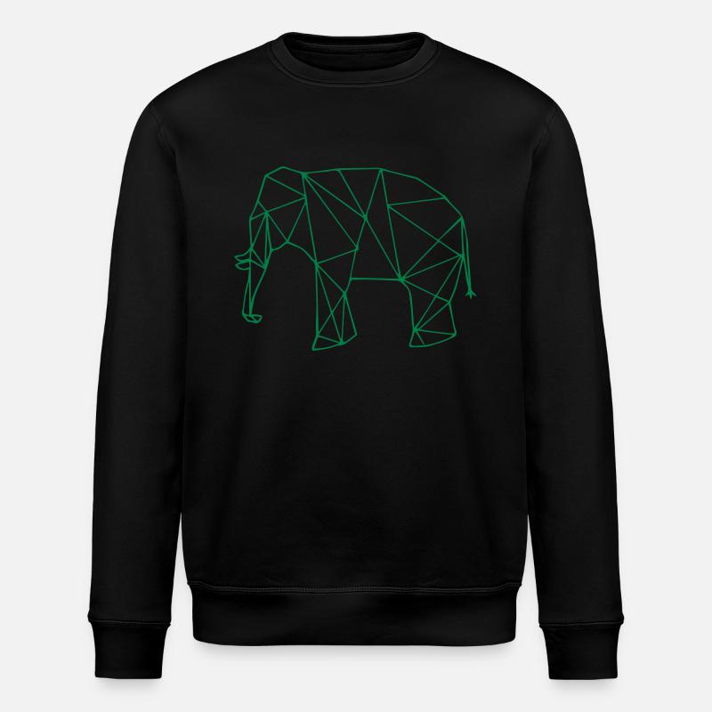 Elefant - Stanley/Stella Unisex Bio-Sweatshirt ROLLER - Schwarz