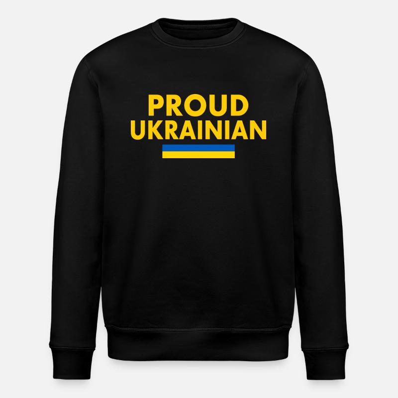 Proud ukrainian - Stanley/Stella Unisex Bio-Sweatshirt ROLLER - Schwarz