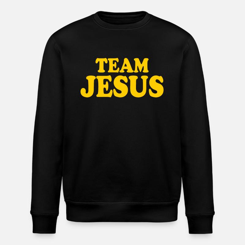 Team jesus - Stanley/Stella Unisex Bio-Sweatshirt ROLLER - Schwarz
