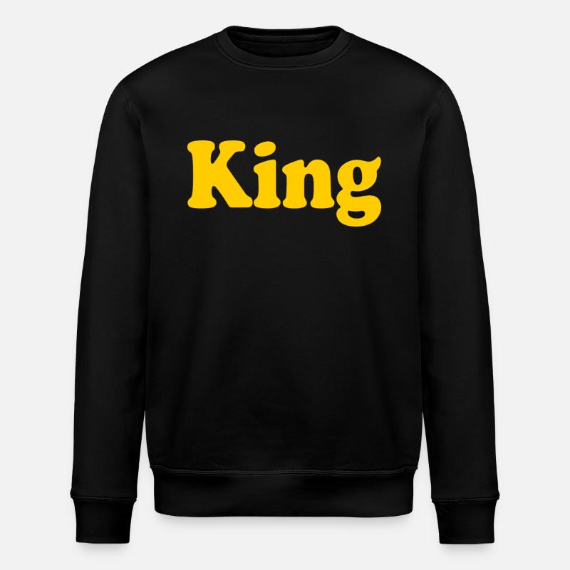 King - Stanley/Stella Unisex Bio-Sweatshirt ROLLER - Schwarz