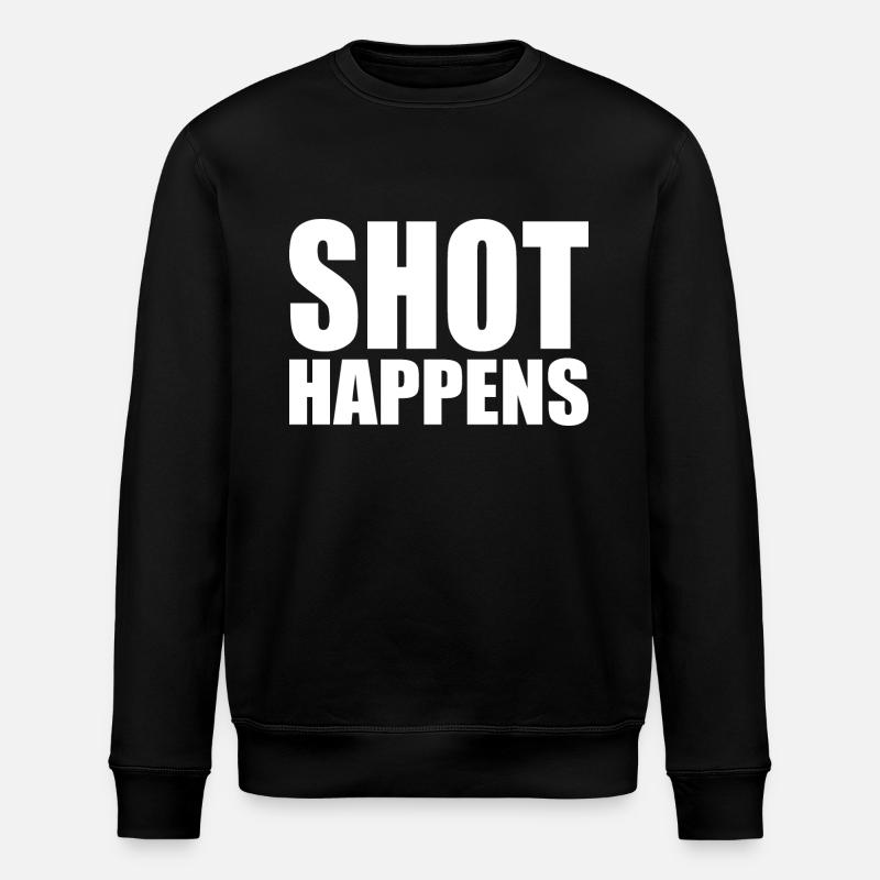 Shot happens - Stanley/Stella Unisex Bio-Sweatshirt ROLLER - Schwarz
