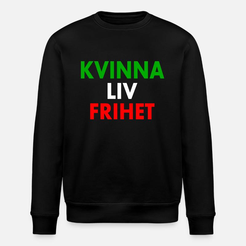 FRAU LEBEN FREIHEIT - Stanley/Stella Unisex Bio-Sweatshirt ROLLER - Schwarz