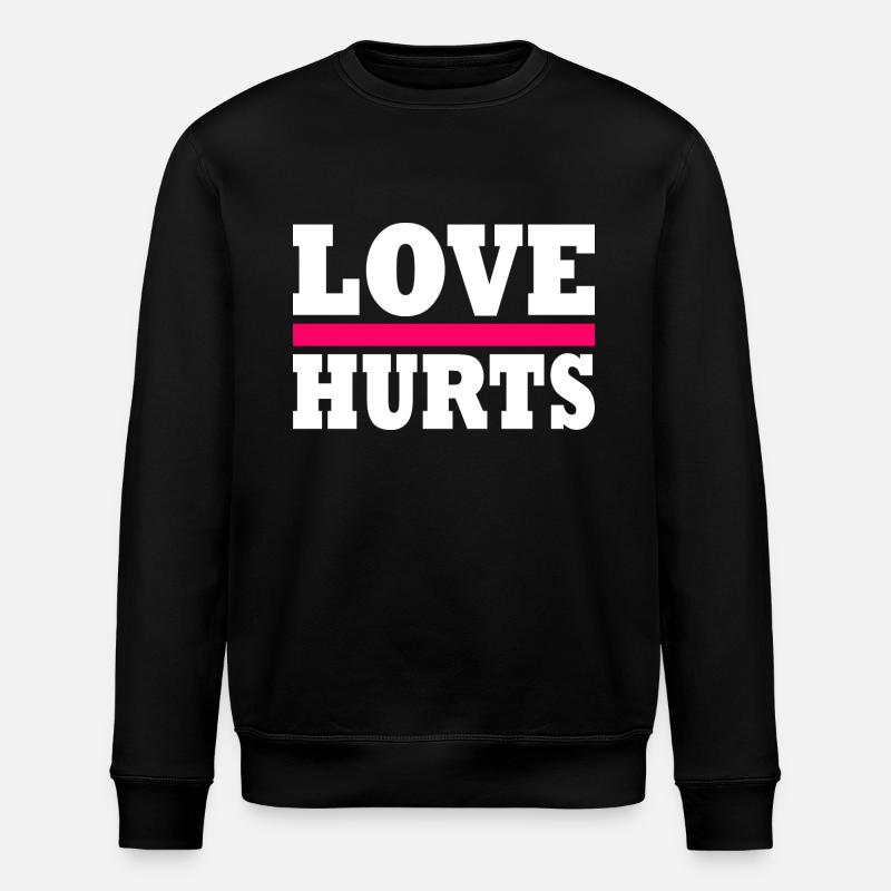 Love hurts - Sweat bio ROLLER Stanley/Stella Unisexe - noir