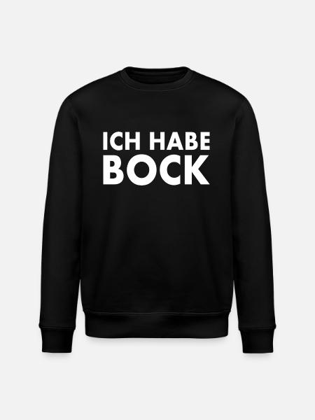 Ich habe bock - Stanley/Stella Unisex Bio-Sweatshirt ROLLER - Schwarz