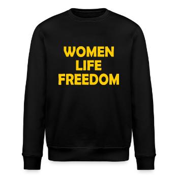 Women life freedom - Stanley/Stella ROLLER Unisex Organic Sweatshirt - black - Front - Nik (191cm)