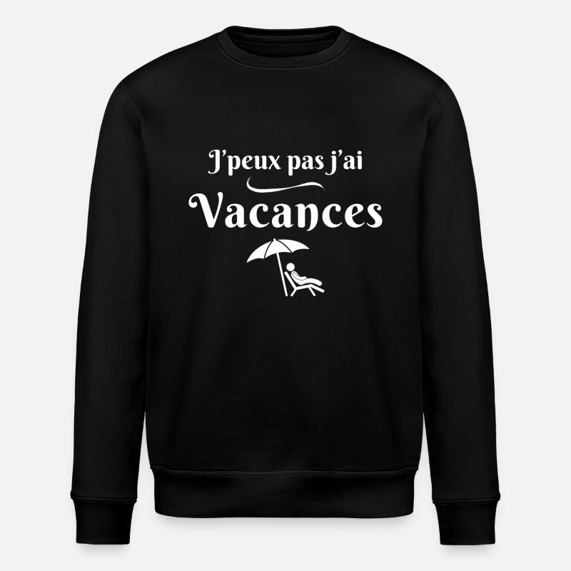 vacances, vacances d'été - Sweat bio ROLLER Stanley/Stella Unisexe - noir