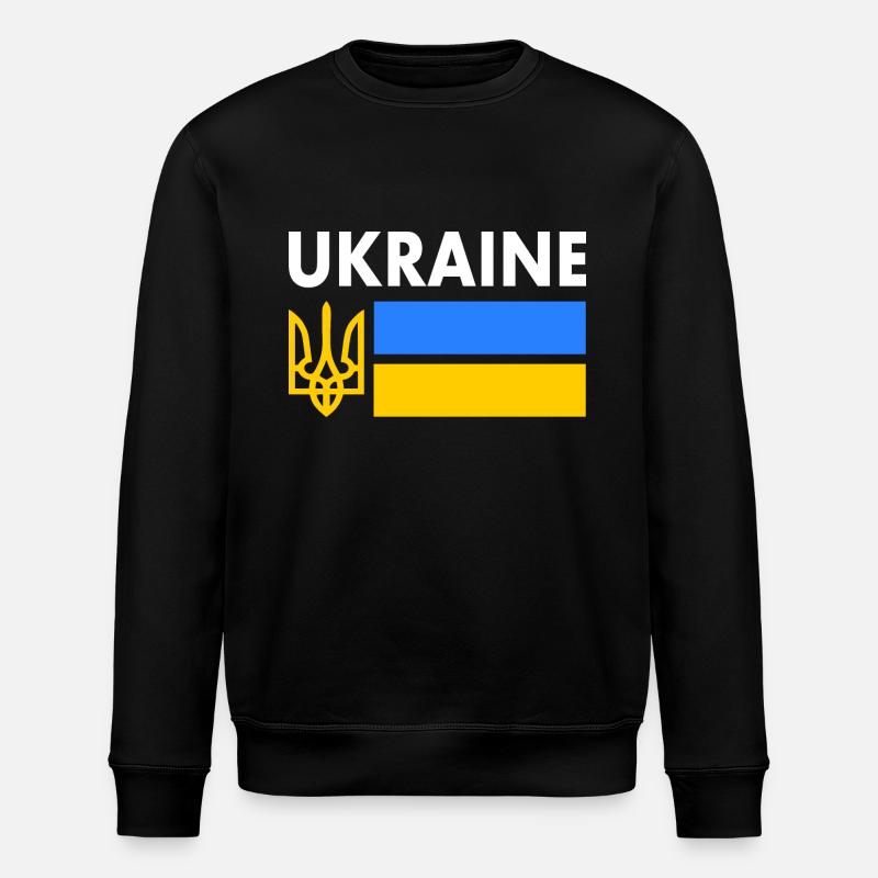 Ukraine - Stanley/Stella ROLLER Unisex Organic Sweatshirt - black