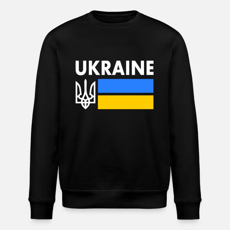 Ukraine - Stanley/Stella ROLLER Unisex Organic Sweatshirt - black
