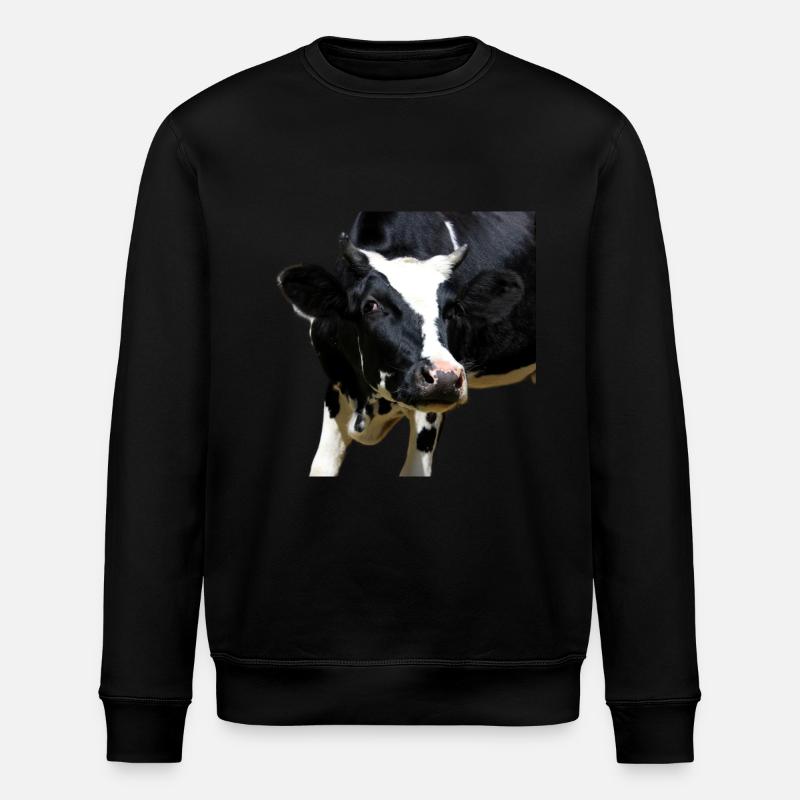 tête de vache drôle - Sweat bio ROLLER Stanley/Stella Unisexe - noir