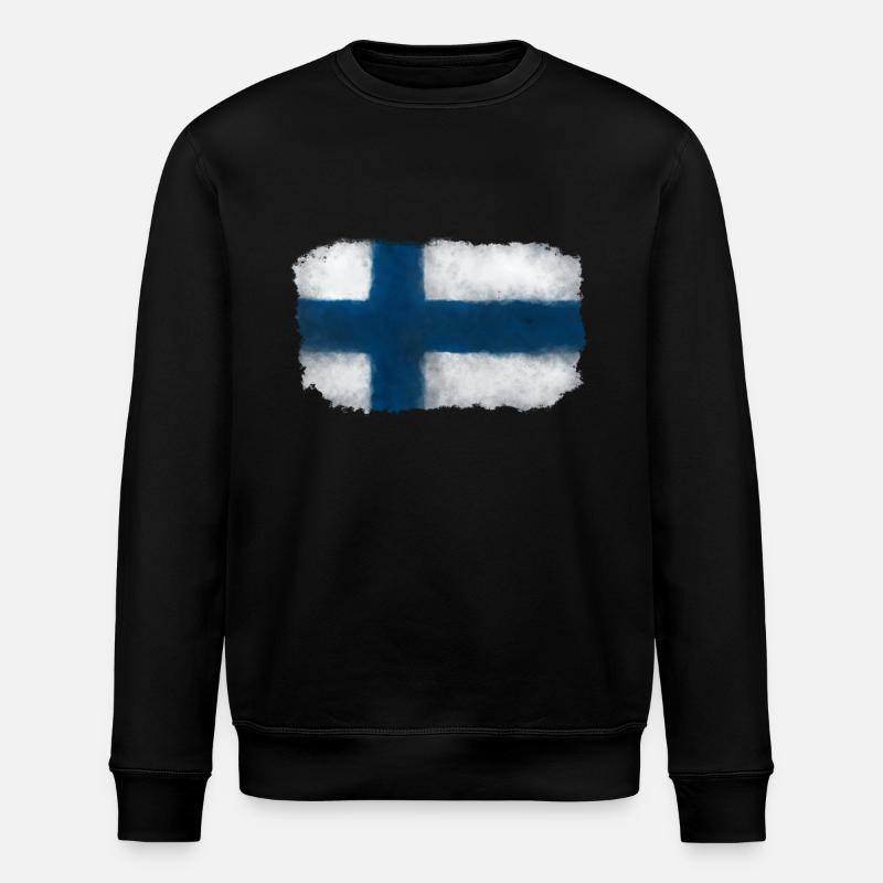 Finnland - Stanley/Stella Unisex Bio-Sweatshirt ROLLER - Schwarz