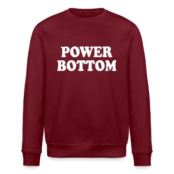 Power bottom - Stanley/Stella ROLLER Unisex Organic Sweatshirt - burgundy - Front - Nik (191cm)