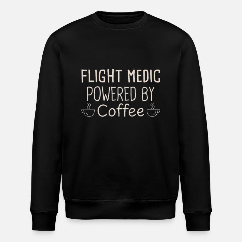 Flight Paramedic Coffee air rescue - Stanley/Stella ROLLER Unisex Organic Sweatshirt - black