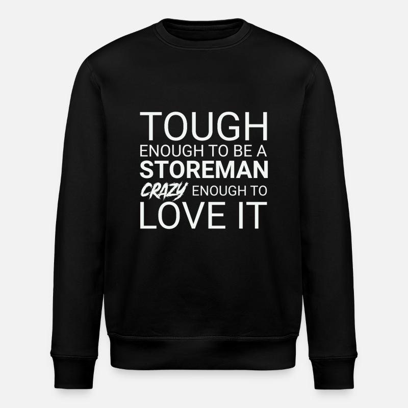 Storeman Crazy - Stanley/Stella ROLLER Unisex Organic Sweatshirt - black