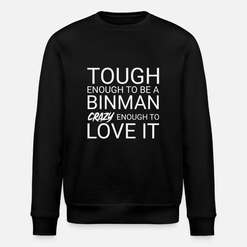 Binman Fou - Sweat bio ROLLER Stanley/Stella Unisexe - noir