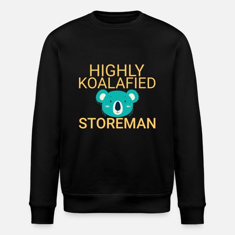 Storeman Koalafied - Stanley/Stella Unisex Bio-Sweatshirt ROLLER - Schwarz