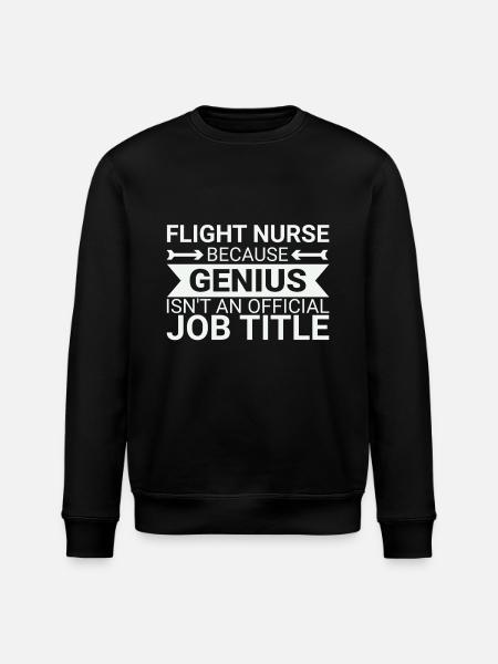 Flight Nurse Genius Luftrettung - Stanley/Stella Unisex Bio-Sweatshirt ROLLER - Schwarz