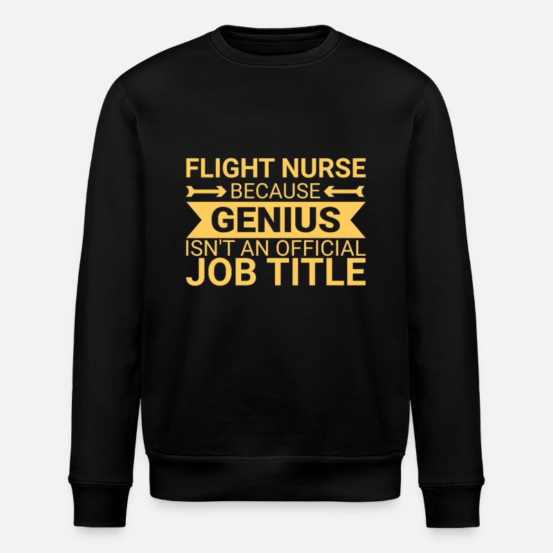 Flight Nurse Genius Luftrettung - Stanley/Stella Unisex Bio-Sweatshirt ROLLER - Schwarz
