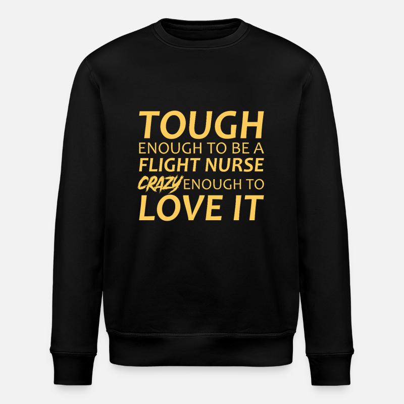 Flight Nurse Crazy Luftrettung - Stanley/Stella Unisex Bio-Sweatshirt ROLLER - Schwarz